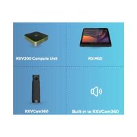 AudioCodes Room Experience (RX) Suite RXV200-B360 - Bundle - Kit für Videokonferenzen (Rechensystem, camera, Touch-Controller)