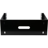 Rockstable 4 HE 19" Wandmontagerahmen, Montageset, Schwarz, SPCC, Stahl, 4U, Quadratisch, offen
