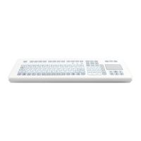 GETT InduDur TKS-105c-TOUCH-KGEH - Tastatur - mit Touchpad