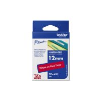 Brother TZe-435 - Weiß auf Rot - Rolle (1,2 cm