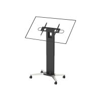 Vision Wagen - robust - für Flachbildschirm - Stahl - mattschwarz - Bildschirmgröße: 119.4-228.6 cm (47"-90")