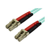 StarTech.com 7m OM3 LC to LC Multimode Duplex Fiber Optic Patch Cable - Aqua - 50/125 - LSZH Fiber Optic Cable - 10Gb (A50FBLCLC7)