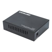 Intellinet 10GBase-T to 10GBase-R Media Converter, 1 x 10 GB SFP+ Slot, 1 x 10GB RJ45 Port