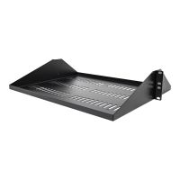 StarTech.com 2U 19 Zoll Fachboden für Rack - Perforierte, freitragende rack ablage mit zentrierter befestigung - Belüftete rack ablage - Belastbarkeit 91kg - 36cm tief (SHELF-2U-14-CENTER-V)