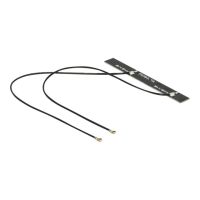 Delock WLAN Twin Antenna 2 x MHF IV 802.11 ac/a/h/b/g/n 5 dBi 150 mm PCB internal self adhesive
