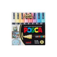 FABER-CASTELL POSCA 10.1.0970, Mehrfarbig, Mehrfarbig, 8 Farben, Rund, 1,8 mm, 2,5 mm