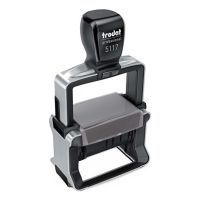 TRODAT Wedo 51 51170, Selbstfärbestempel, Datumsstempel, 4 x 54 mm, Schwarz, Grau, Schwarz, 90 mm