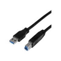 StarTech.com 1m zertifiziertes USB 3.0 SuperSpeed Kabel A auf B - Schwarz - USB 3 Anschlusskabel - Stecker/Stecker - USB-Kabel - USB Type B (M)