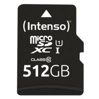 Intenso microSD 512GB UHS-I Perf CL10| Performance, 512 GB, MicroSD, Klasse 10, UHS-I, Class 1 (U1), Schockresistent, Temperaturbeständig, Wasserdicht, Röntgensicher