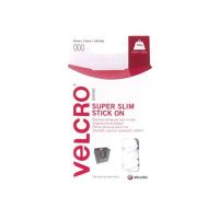 VELCRO Super Slim - Selbstklebendes Klettband - 3.5 x 1.2 cm - weiß (Packung mit 18)