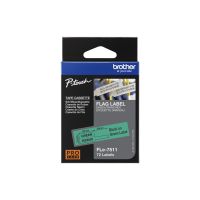 Brother Polyester - Schwarz auf Grün - 21 x 45 mm 72 Etikett(en) (1 Rolle(n)