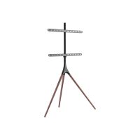 Techly Aufstellung - Stativ - für Flachbildschirm - Dark Walnut - Bildschirmgröße: 114.3-165.1 cm (45"-65")