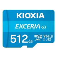 Kioxia EXCERIA G3, 512 GB, MicroSDXC, Klasse 10, UHS-I, 160 MB/s, 50 MB/s