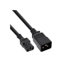 InLine Netz Adapterkabel - IEC 60320 C20 auf C13 - max.10A - 2m