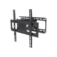 Manhattan TV & Monitor Mount (Clearance Pricing), Wall, Full Motion, 1 screen, Screen Sizes: 32-55", Black, VESA 200x200 to 400x400mm, Max 50kg, LFD, Tilt & Swivel with 3 Pivots, Lifetime Warranty - Klammer - für LCD TV - stabiler Stahl - Schwarz - Bildsc