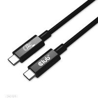 Club 3D USB4 Gen2x2 Typ-C Bi-Direktionales USB-IF Zertifiziertes Kabel 4K60Hz, Daten 20Gbps, PD 240W(48V/5A) EPR St./St. 2m