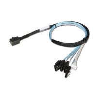 Chenbro 26H12314609A0, 0,55 m, mini-SAS, SATA, Gerade, Gerade, Schwarz, Blau