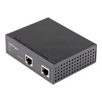 StarTech.com Industrial Gigabit Ethernet PoE Injector - 30W 802.3at PoE + Midspan 48V-56VDC Hutschiene Power over Ethernet Adapter - -40&deg;C bis 75&deg;C - Kameras/Sensoren/WLAN Zugang (POEINJ30W)