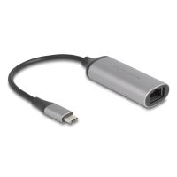 Delock 81570, USB Type-C, RJ-45, 0,15 m, Anthrazit