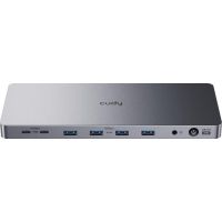 CUDY CS700, Kabelgebunden, USB 3.2 Gen 2 (3.1 Gen 2) Type-C, 1.2a, Grau, Kensington, AC
