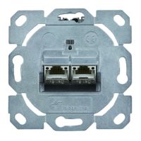 Telegärtner Karl Gärtner Telegärtner J00020A0528, RJ-45, 2 Modul(e), 6a, Metallisch, 41 mm, 28 mm