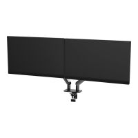 AOC AM420B - Befestigungskit (Klammer, Tischplattenbohrung, Monitorarm, Gasfeder) - für 2 LCD-/Plasma-Konsolen - einfach und elegant - Aluminiumlegierung - Schwarz - Bildschirmgröße: 43.18-86.36 cm (17"-34")