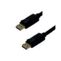 Bachmann Displayport Kabel schwarz mit 3.0m Stecker/Stecker, 3 m, DisplayPort, DisplayPort, Männlich, Männlich, 3840 x 2160 Pixel