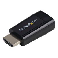StarTech.com Kompakter HDMI auf VGA Adapter/ Konverter ideal für Chromebooks Ultrabooks & Laptops- HDMI zu VGA HD15 Wandler - 1920x1200 - Videoadapter - HDMI männlich zu HD-15 (VGA)