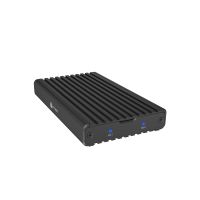 ICY BOX IB-2817M-C32, 2-fach M.2 PCIe NVMe Gehäuse, Host USB 3.2 Gen2x2 Type-C® 20 Gbit/s, für 22x30/42/60/80 mm M.2 SSD, Aluminium, SSD-Gehäuse, M.2, PCI Express 3.0, 6 Gbit/s, USB Anschluss, Schwarz
