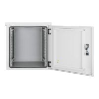 Intellinet Gehäuse - IP55, 2 integrierte Lüfter - geeignet für Wandmontage - Hellgrau, RAL7035 - 12U - 48.3 cm (19")