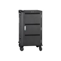 V7 CHGCT30-2E - Wagen (nur Laden) - für 30 Tablets / Notebooks - verriegelbar - hochwertiger, kalt gerollter Stahl - Dunkelgrau, Schwarz - Bildschirmgröße: up to 43.2 cm (notebook or tablet)