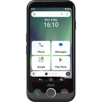 Doro Aurora A10, 11,4 cm (4.5"), 4 GB, 64 GB, 13 MP, Android 14, Schwarz