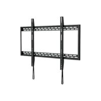 Manhattan TV & Monitor Mount, Wall, Fixed, 1 screen, Screen Sizes: 60-100", Black, VESA 200x200 to 900x600mm, Max 100kg, LFD, Lifetime Warranty - Klammer - Ultra-dünn - für Flachbildschirm - Stahl - Schwarz - Bildschirmgröße: 152.4-254 cm (60"-100")