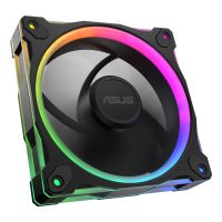 ASUS Prime MR120 Fan ARGB Reverse Black, Ventilator, 12 cm, Schwarz