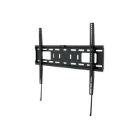 Manhattan TV & Monitor Mount, Wall, Fixed, 1 screen, Screen Sizes: 37-65", Black, VESA 200x200 to 600x400mm, Max 50kg, LFD, Lifetime Warranty - Klammer - Ultra-dünn - für Flachbildschirm - Stahl - Schwarz - Bildschirmgröße: 94-177.8 cm (37"-70")