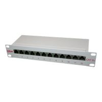 ROTRONIC-SECOMP Roline - Patch Panel - CAT 6a - RJ-45 X 12 - Grau - 1U - 25.4 cm (10")