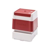 Brother 4040 - Stempel - vorgetränkt - Rot - Benutzerdefinierter Text - 40 x 40 mm (Packung mit 6)