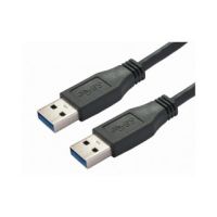 Bachmann 918.082, 3 m, USB A, USB A, USB 3.2 Gen 1 (3.1 Gen 1), Männlich/Männlich, Schwarz