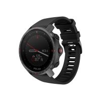 POLAR Grit X Pro - Schwarz DLC - Sportuhr mit Band - Fluorkautschuk (FKM)