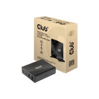 Club 3D CAC-1904 - Netzteil - 112 Watt - 5 A - PD - 4 Ausgabeanschlussstellen (2 x USB, 2 x USB-C)