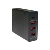 LogiLink Table Charger - Netzteil - 72 Watt - 4 Ausgabeanschlussstellen (USB, USB-C)
