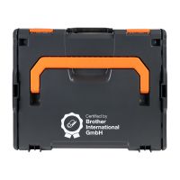 Brother ZPTOUCHLBOXXKOMPL, Hartschalenkoffer, Schwarz, Orange