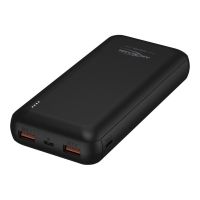 Ansmann PB320PD - Powerbank - 20000 mAh - 74 Wh - 20 watt - 3 A - QC 3.0, PD - 3 Ausgabeanschlussstellen (USB-C, 2 x 9-polige USB Typ A)