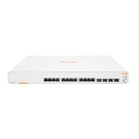 HPE Aruba Networking Instant On 1960 12XGT 4SFP+ (x5), Managed, L2+, Gigabit Ethernet (10/100/1000), Rack-Einbau, 1U