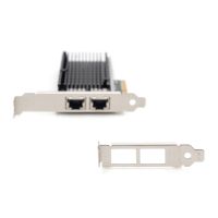 DIGITUS 2 Port 10 Gigabit Ethernet Netzwerkkarte, RJ45, PCI Express, Intel Chipsatz
