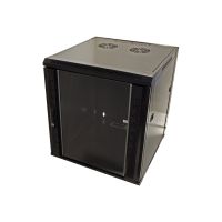 VALUE Gehäuse - geeignet für Wandmontage - glänzend schwarz - 12U - 48.3 cm (19")