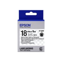 Epson LabelWorks LK-5TBN - Schwarz auf durchsichtig - Rolle (1,8 cm x 9 m)