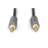 DIGITUS Audio Anschlusskabel, 3,5 mm Klinke  auf 3,5 mm  Klinke