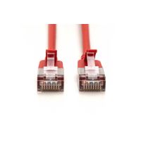 DIGITUS CAT 6A F-FTP Slim Patchkabel, 3m, Rot