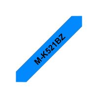Brother M-K521BZ - Schwarz auf Blau - Rolle (0,9 cm x 8 m)
